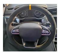 VBCXGV Car Steering Wheel Cover Accessories Hand Sewing Black Suede, For Geely Tugella Atlas Pro Binray Preface Galaxy