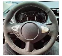 VBCXGV Car Steering Wheel Cover Accessories Hand Sewing Black Suede, For Nissan Juke Maxima 2009 2010 2011 2012-2014