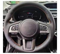 VBCXGV Car Steering Wheel Cover Black Leather Hand-Stitched, For Subaru Legacy XV 2015-2017 Outback 2014-2017 Forester 2015