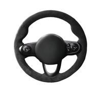 VBCXGV Car Steering Wheel Cover Hand Sewing Black Suede, For MINI JCW F56 Clubman Convertible Countryman 2014-2020