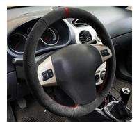 VBCXGV Car Steering Wheel Cover Hand-stitched Black Suede, For Chevrolet Niva 2009-2017, For Opel Vauxhall Corsa (D) 3-Spoke