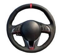 VBCXGV Car Steering Wheel Cover Hand-stitched Leather Red Marker, For Mazda CX-5 CX5 Atenza 2014 New 3 CX-3 2016 Scion iA 2016