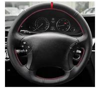 VBCXGV Car Steering Wheel Cover Leather Hand-stitched Black, For Mercedes Benz C Class W203 2001 2002 2003 2004 2005 2006 2007
