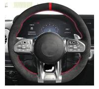 VBCXGV Car Steering Wheel Cover Suede, For Mercedes Benz A45 E63 AMG GT C190 R190 W177 W205 W213 X253 GLE 53 W167 S 65 W222
