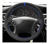 VBCXGV Car Steering Wheel Cover Suede Hand-stitched, For Mercedes Benz C Class W203 2001 2002 2003 2004 2005 2006 2007