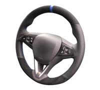 VBCXGV Car Steering Wheel Cover Suede Leather Hand Sewn, For Opel Astra(K) Corsa(E) Crossland X Grandland X Insignia