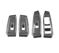 VBCXGV Car Window Glass Lift Button Switch Cover Trim Door Armrest Panel Carbon Black, For Ford Ranger Everest 2023