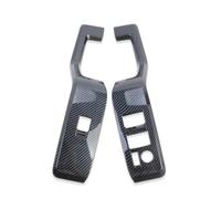 VBCXGV Carbon Black Car Interior Door Window Lift Switch Button Cover Trim, For Toyota HiAce Granvia Commuter 2019-2023 2024