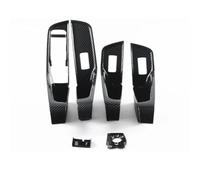VBCXGV Carbon Black Car Window Glass Lifting Buttons Frame Decoration LHD Styling Cover Trim, For Audi Q2 2018-2022