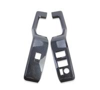 VBCXGV Carbon Black Car Window Lift Switch Cover Trim Interior Armrest Frame, For Toyota Hiace Granvia Commuter 2019-2023 2024