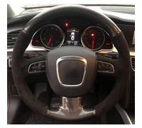 VBCXGV Carbon Black Suede Car Steering Wheel Cover, For Audi A3 8P Sportback A4 B8 Avant A5 8T A6 C6 A8 D3 Q5 8R Q7 4L S3 S4 S5