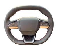 VBCXGV Hand Sewing Black leathe Car Steering Wheel Cover, For Changan CS55 Plus Univ Source Q05 2022-2024