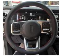 VBCXGV Hand Sewing Black Leather Car Steering Wheel Cover Interior Accessories, For GWM Haval Dargo 2021 2022 2023