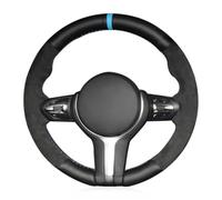 VBCXGV Hand Sewn Car Steering Wheel Cover Black Leather Suede, For F87 M2 F80 M3 F82 M4 M5 F12 F13 M6 F85 X5 MF86 X6 MF33 F30M