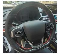 VBCXGV Hand Sewn Car Steering Wheel Cover Carbon Black Leather, For CHERY TIGGO 3 4 5 8Pro 7Plus 8 Plus 2022 2023