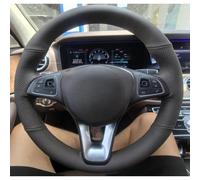 VBCXGV Hand-stitched Black Leather Car Steering Wheel Cover Accessories, For Mercedes Benz A200 A250 Sport CLA 220