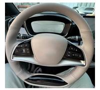 VBCXGV Hand-stitched Black Leather Car Steering Wheel Cover, For BYD Tang EV DMI DMP Han Song Plus E9