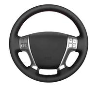 VBCXGV Hand-stitched Black Leather Car Steering Wheel Cover, For Hyundai Veracruz 2007-2012 IX55 2007-2012 Vera Cruz