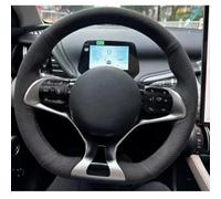 VBCXGV Hand-stitched Black Suede Car Steering Wheel Cover, For BYD Yuan Plus Dolphin 22-24-25 Atto 3 Atto 3 Ev 2022 2023