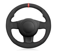 VBCXGV Hand-Stitched Black Suede Car Steering Wheel Covers, For Seat Leon FR|Cupra (MK2 1P) Ibiza FR (6L)