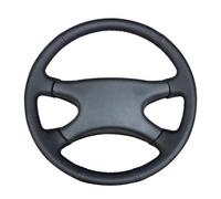 VBCXGV Hand-stitched Car Steering Wheel Cover Black Leather Steering Wheel Cover, For Lada Niva 2006-2017 2107 1997-2012