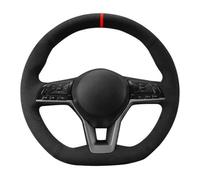 VBCXGV Hand-stitched Car Steering Wheel Cover Black Suede Accessories, For Nissan X-Trail Qashqai Rogue (Sport) 2017-2019