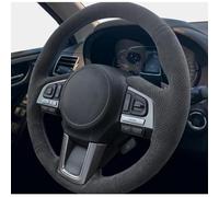 VBCXGV Hand-stitched Car Steering Wheel Cover Black Suede, For Subaru WRX (STI) 2015-2019 Levorg 2015 2016 2017 2018 2019