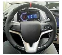 VBCXGV Hand-Stitched Car Steering Wheel Cover Carbon Black Leather, For Chevrolet Cruze 2009-2011 2012-2014 Aveo 2011-2014