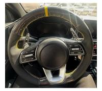 VBCXGV Hand-Stitched Car Steering Wheel Cover Carbon Black Leather, For KIA Ceed Sportage Picanto Cerato Seltos Soul Rio3 4 5 K3
