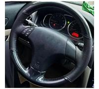 VBCXGV Hand-Stitched Car Steering Wheel Cover Carbon Black Leather, For Mazda 3 Axela 5 6 Atenza MPV 2004-2006