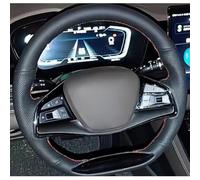 VBCXGV Hand-Stitched Leather Black Car Steering Wheel Cover, For BYD Tang EV DMI DMP Han Song Plus E9