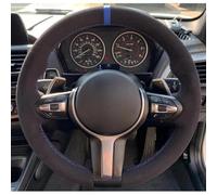 VBCXGV Hand-stitched Suede Car Steering Wheel Cover, For F87 M2 F80 M3 F82 M4 M5 F12 F13 M6 F85 X5 MF86 F33 X6 MF30 MSport