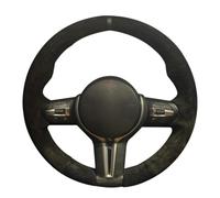 VBCXGV Hand-stitched Suede Car Steering Wheel Cover, For F87 M2 F80 M3 F82 M4 M5 F12 F13 M6 F85 X5 MF86 X6 MF33 F30 MSport