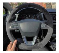 VBCXGV Hand-stitched Suede Car Steering Wheel Cover, For Seat Leon Cupra Leon ST Cupra Leon ST Cupra Ateca Cupra Ateca FR