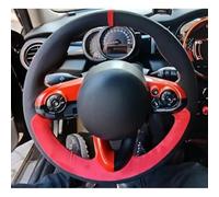VBCXGV Hand-stitched Suede Car Steering Wheel Cover Interior Accessories, For Mini Cooper S JCW F54 F55 F56 F57 F60