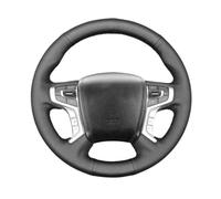 VBCXGV Leather Hand Sewing Car Steering Wheel Cover, For Mitsubishi L200 Outlander PHEV Shogun Sport Pajero Triton 2015-2022