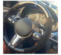 VBCXGV Suede Leather Hand Sewn Car Steering Wheel Cover, For F87 M2 F80 M3 F82 M4 M5 F12 F13 M6 F85 X5 MF86 F33 X6 MF30 MSport