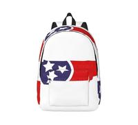 Vbcxza Tennessee State Flag Map Print Canvas Backpack,Medium And Small Sizes, Perfect For Hiking, Travel, And Everyday Use