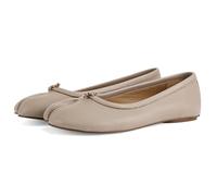 VBDB Tabi Ballet Flats Shoes for Women Rounde Toe Wide Width Split Toe Low Heel Comfortable Flats Shoes, C-chestnut, 7 UK