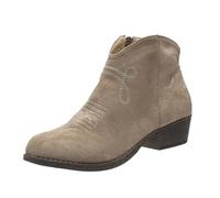 VBEDKDEB Ankle Boots Women's Boots Ankle Boots Winter Fashion Short Boots Bare Side Pull Thick Heel Women's Boots Western Cowboy Boots, khaki, 8 UK