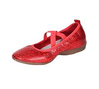 VBEDKDEB Ballerina Shoes Women's Comfortable Flat Ballet Flats Dance Festival Colour Latin Shoes Dance Sole Glitter Asakuchi Soft Shoes Women's Casual Shoes Ballerina Blue, red, 8.5 UK