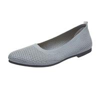 VBEDKDEB Ballerina Shoes Women's Comfortable Flat Ballet Flats Old Fabric Shoes Breathable Popular Knitted Mesh Fashion Women's Shoes Foldable Ballet Flats, gray, 7 UK