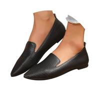 VBEDKDEB Ballerina Shoes Women's Comfortable Flat Slip On Comfortable Cute Ballet Shoes Wearable Low Wedge Heel Ballerina Shoes Women, black, 8 UK