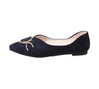 VBEDKDEB Ballerinas Women's Comfortable Shoes Summer Plus Size Pointed Shoes Slip On Plain Flat Casual Women Shoes Flat Shaft Slippers Mother Shoes Women Summer, blue, 7 UK