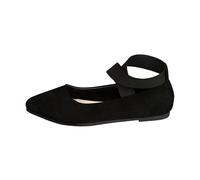 VBEDKDEB Ballerinas Women's Comfortable Summer Shoes Breathable Flat Slippers in Plus Sizes for Women in Europe and America All Season Shoes for Any Season Flat Shoes, black, 4.5 UK