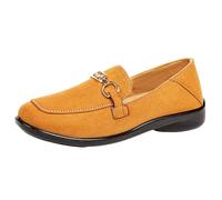 VBEDKDEB Loafer Women's Flat Moccasins Slippers Breathable Lightweight Mum Shoes for Spring and Women; Slip Doodle Shoes with Soft Sole; Casual Work Comfortable Shoes Comfort Pointed, orange, 7 UK