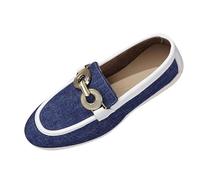 VBEDKDEB Loafer Women's Moccasins Flat Slippers Sneakers for Women Spring Shoes for Shoes Boat Shoes Fashion Sneakers Lightweight Slip-On Shoes Comfortable Slip On Comfortable Shoes, blue, 4.5 UK
