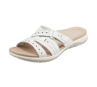 VBEDKDEB Orthopaedic Slippers Women's Summer Casual Mules Orthocare Sandals Comfortable Footbed Peeptoe Slippers Adjustable Strap Sandals Holiday Travel Beach Non-Slip Slippers, White, 7 UK