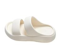 VBEDKDEB Sliders Mens Womens Bathroom Slippers Shower Shoes Thick Sole Slippers For Women Summer Couples Wearing Outside Trade Sports Outside The Beach Ladies Sandals (Beige, 4)
