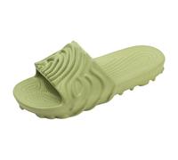 VBEDKDEB Sliders Mens Womens Bathroom Slippers Shower Shoes Thick Soled Soft Soled Unisex Bathroom Slippers Silent And Suitable For All Seasons Beach Sandals With Open Heels. Slides Men (Green, 7.5)